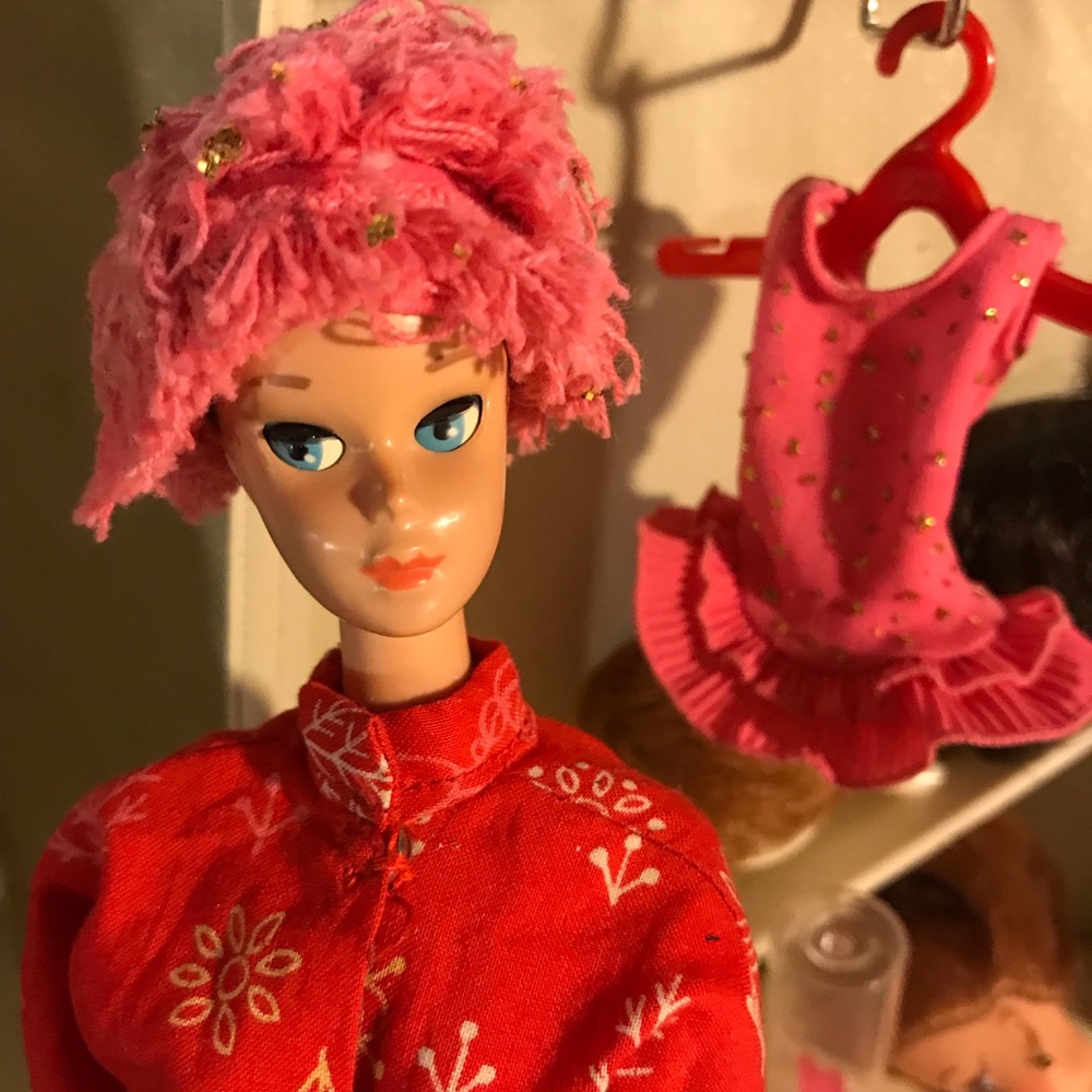 Vintage Barbie 1958. Barbie  Case 1962. Wigs